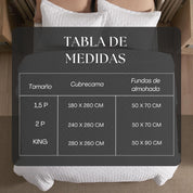 Cubrecama Trebol Blanco Perla