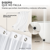 Forro Cortina Baño Ducha Con Iman