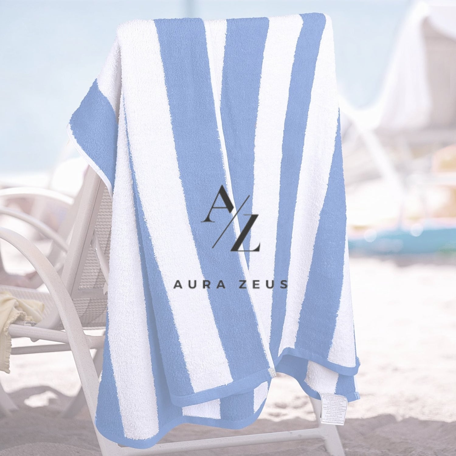 Set De 2 Toallas De Playa Algodon