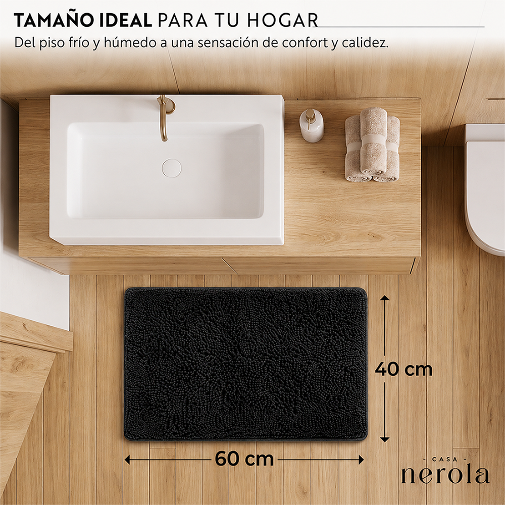 Alfombra De Baño 40x60 Cm Chenille