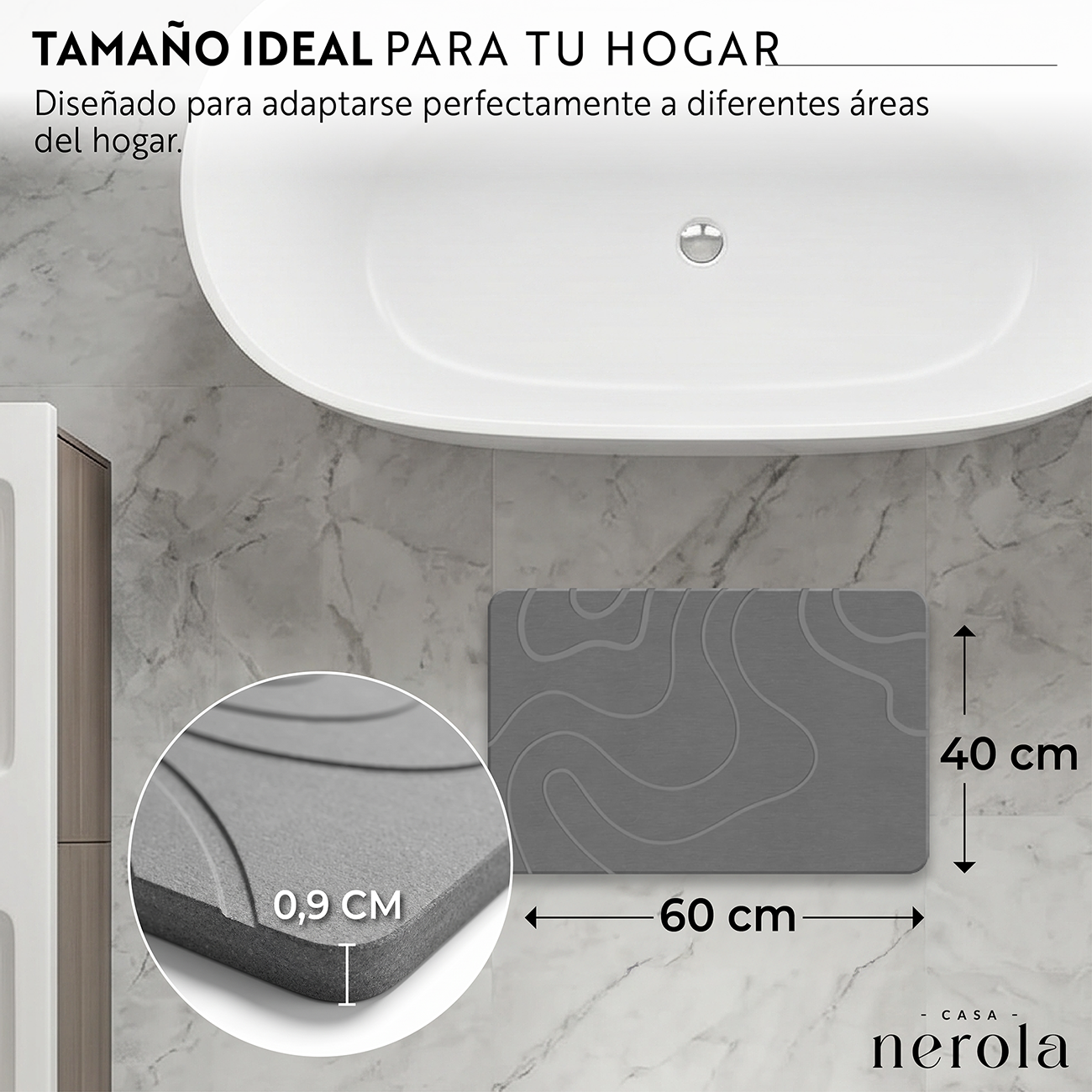 Salida De Baño Diatomita 40x60