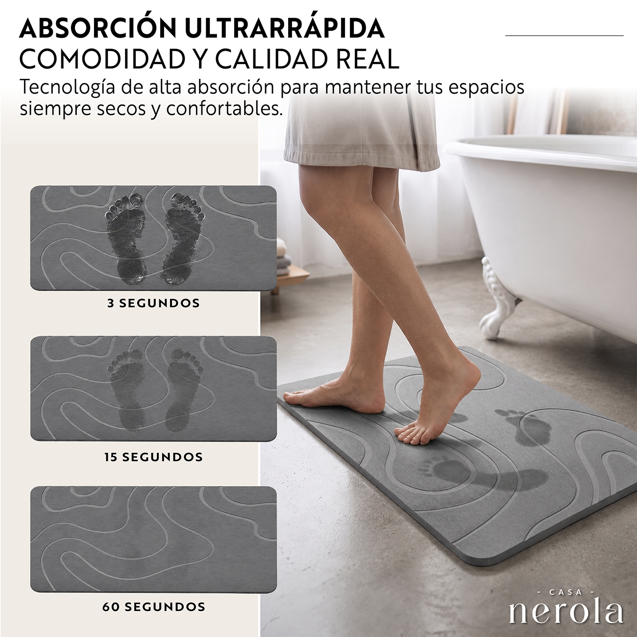 Salida De Baño Diatomita 40x60