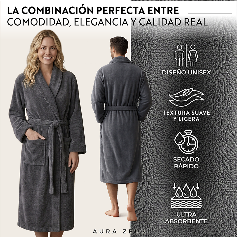 Bata De Baño Microfibra