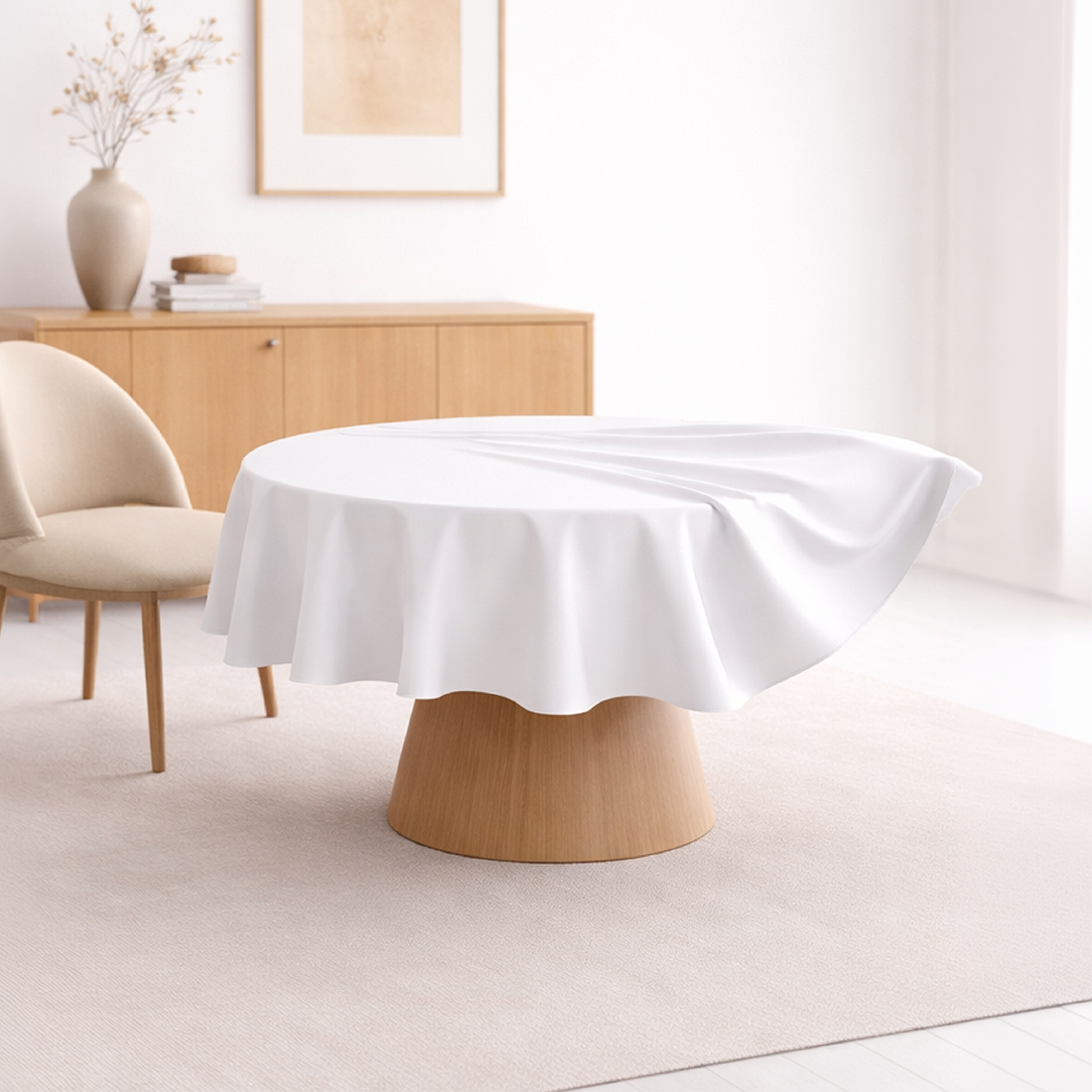 Mantel Antimanchas Redondo 180 Cm