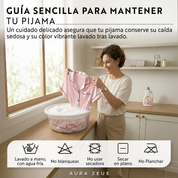 Pijama Corto De Saten Mujer 2 Piezas