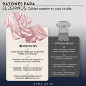 Pijama Corto De Saten Mujer 2 Piezas