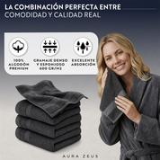 Juego De 4 Toallas Faciales 32 x 32 cm 600 Gr/m2
