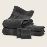 Set De 6 Toallas De Baño Algodon 600 Gr/m2