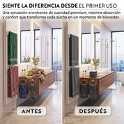 Set De 8 Toallas De Baño Algodon 600 Gr/m2