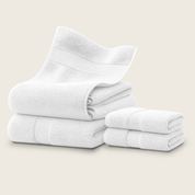 Set De 4 Toallas De Baño Algodon 600 Gr/m2