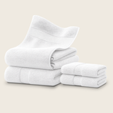 Set De 4 Toallas De Baño Algodon 600 Gr/m2