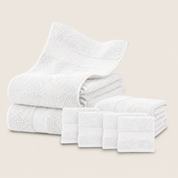Set De 8 Toallas De Baño Algodon 600 Gr/m2
