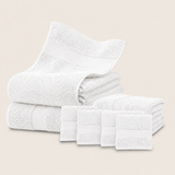 Set De 8 Toallas De Baño Algodon 600 Gr/m2