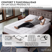 Topper Cubre Colchón Microfibra
