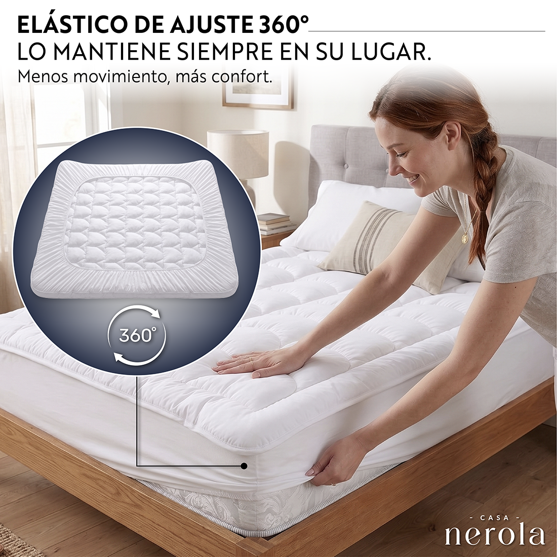 Topper Cubre Colchón Microfibra